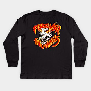 FTW Flame Skull Kids Long Sleeve T-Shirt